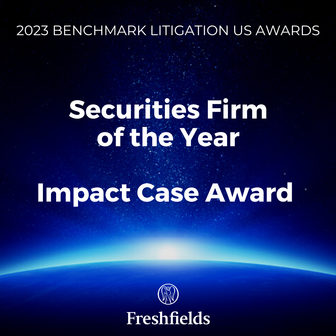 Freshfields Wins Securities Firm of the Year, Impact Case Awards at